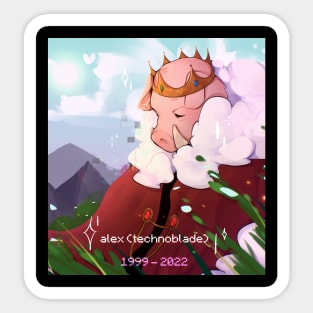 Technoblade Never Die Sticker